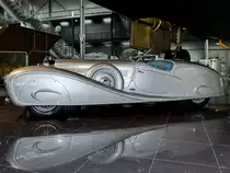 Dieser Mercedes-Benz Typ 500K wurde mit einer Stromlinienkarosserie von Erdmann & Rossi ausgeliefert und war Mitte Mai 2014 im Technik-Museum Speyer zu sehen.