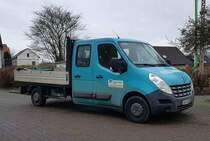 =Renault Master von FLEISCHMANN-Bau steht im November 2020 in Petersberg-Marbach