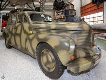 Ein Opel Kapitän von 1939 stand Mitte Mai 2014 im Technik-Museum Speyer.