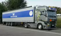 =MAN TGX 18.510-Sattelzug von WASEM-Logistik rastet im Oktober 2020 an der A 7