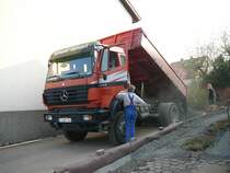 MB 1844 liefert Schotter nach 36100 Petersberg-Marbach, 15.04.09