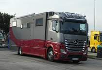 =Stauber Actro Liner steht im Oktober 2020 auf einem Rastplatz an der A 7