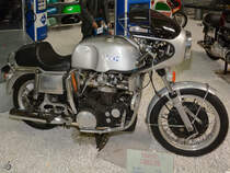 Eine Münch 1200 TTS von 1974 stand Mitte Mai 2014 im Technik-Museum Speyer.