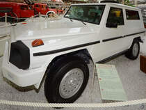 Ein 1983 gebautes gepanzertes Schutzfahrzeug 460.2 C ist im Technik-Museum Speyer ausgestellt. (Mai 2014)