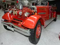 Das Ahrens-Fox H-T Tanklöschfahrzeug von 1948 war bis in die 1950er Jahre das leistungsfähigste Löschfahrzeug der Welt.(Technik-Museum Speyer, Mai 2014)
