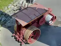 Im Technik-Museum Speyer war Mitte Mai 2014 diese Dampfstraßenwalze ausgestellt.