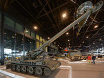 Diese Panzerhaubitze M110A2 war Ende Dezember 2016 im Nationalen Militärmuseum Soesterberg zu sehen.