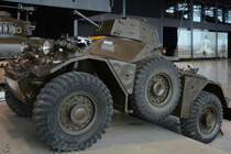 Dieser kleine Radpanzer  Ferret  von Daimler war Ende Dezember 2016 im Nationalen Militärmuseum Soesterberg zu sehen.