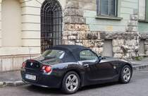 Rückansicht: BMW Z3 in August 2020.