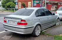 Rückansicht: BMW 3-er e46 in August 2020.