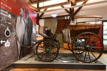 Dieses alte Fuhrwerk war Ende September 2020 im sächsischen Schmalspurbahnmuseum Rittersgrün zu sehen.