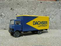 Wiking Mercedes LKW Dachser Luftfracht fotografiert am 13-04-2009.