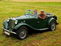 MG TD-1953, trifft am Gelände zur Wadholz-Classic-2019 ein; 190721