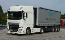=DAF XF-Sattelzug von PETER GERNER-Transporte rastet an der A 7 im Oktober 2020