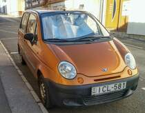 Daewoo Matiz in August, 2020.