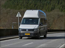 Am 14.02.2021 fuhr mir dieser VW Crafter II Camper vor die Linse.