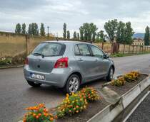 Toyota Yaris Mk2 Rückansicht in August 2020