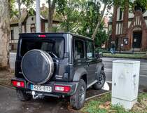 Rückansicht: Suzuki jimny ab 2018, aufgenommen in 2020 (August)