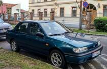Nissan Sunny aus 1995 in sehr schönem Zustand gesehen in August 2020.