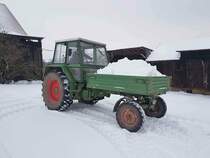 =Fendt GT eingesetzt zur Schneeräumung im Februar 2021