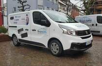 =Fiat Ducato von RHÖN KÄLTE steht im Februar 2021 auf einer Baustelle in Hünfeld 