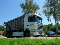 SCANIA G440 der TKV-Oberösterreich ist im Bezirk Freistadt auf Einsammeltour;200728