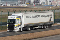 Scania LKW am Flughafen Frankfurt 19.2.2021