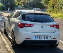 Rückansicht: Alfa-Romeo Giulietta. Aufnahme: August: 2020.