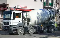 MAN TGS 32.430 Betonmischer mit SCHWING Betontrommel am 01.03.21 Berlin Karlshorst.