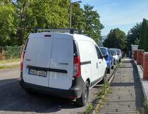 Rückansicht: Dacia Dokker (Van), gesehen in August 2020.