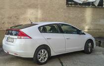 Rückansicht: Honda Insight Mk2, gesehen in August 2020.