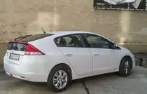 Rückansicht: Honda Insight Mk2, gesehen in August 2020.