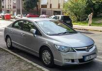 Honda Civic Mk8 Hybrid Sedan, gesehen in August 2020