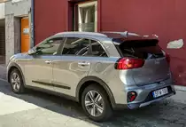 Rückansicht: KIA Niro, gesehen in August, 2020.