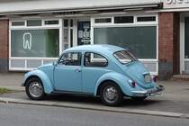 VW Käfer, am 7.3.2021 in Hamburg Winterhude /