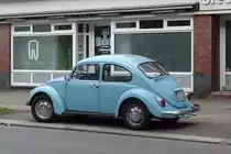 VW Käfer, am 7.3.2021 in Hamburg Winterhude /