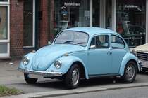 VW Käfer, am 7.3.2021 in Hamburg Winterhude /