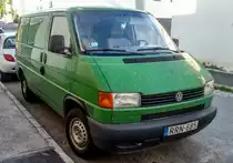 VW Transporter T4 ehemaliger Lieferwagen der ungarischen Post. Foto: 08.2020.