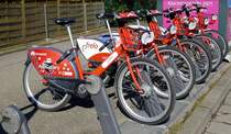 Fahrradverleihsystem  frelo  der Freiburger Verkehrs AG, seit Mai 2019 in Betrieb, mittlerweile gibt es im Stadtgebiet über 60 Ausleihstationen, März 2021 