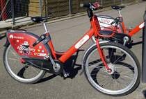 Leihfahrrad der Freiburger Verkehrs AG  frelo , März 2021