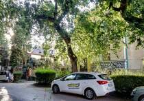 Kia Ceed Mk2, Firmenwagen der Bauhandelkette  Praktiker , gesehen in August 2020.