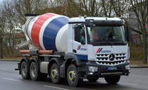 CEMEX Deutschland AG mit einem MB AROCS Betonmischer am 19.03.21 Berlin-Weißensee.