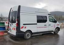=Renault Trafic der TELEKOM steht auf dem neu gestalteten Rastplatz Fulda Nord, 03-2021