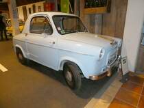 =Piaggio Vespa 400, Bj. 1958, 400 ccm, 20 PS, gesehen im Auto & Traktor Museum Bodensee, 10-2019