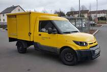 =Street Scooter von DHL unterwegs in Fulda im März 2021