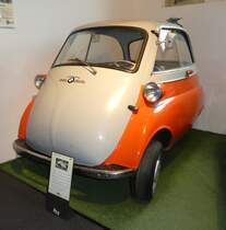 =BMW Isetta, Bj. 1957, 250 ccm, 12 PS, ausgestellt im Auto & Traktor-Museum-Bodensee, 10-2019.