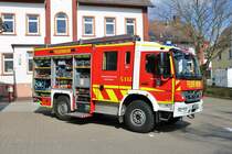 Feuerwehr Kriftel Mercedes Benz Atego LF10 Kats am 26.03.21 bei einen Fototermin
