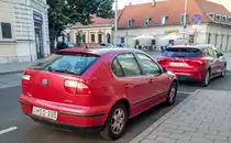 Rückansicht:Seat Leon Mk1, aufgenommen in 09.2020.