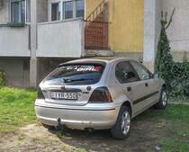 Rückansicht: Rover 200 gesehen in November 2020.