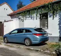 Rückansicht: Hyundai i40 Kombi gesehen in September 2020.